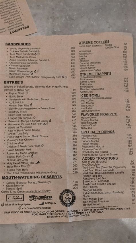 SM Olongapo Central menu in Olongapo City .
